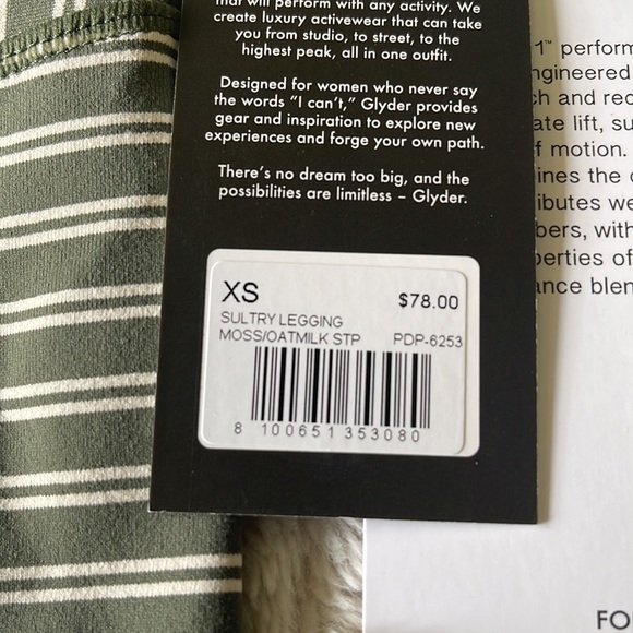 Glyder sports bra/leggings set. New w tags, never worn! - Picture 4 of 6